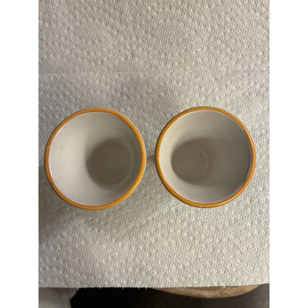 Pallini Limoncello Deruta Italy Italian Ceramic Pottery Shot Glasses Lot Of 2 - Picture 8 of 10